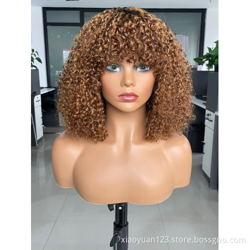 Mayqueen Factory Wholesale Glueless Perruque Pixie Cut Jerry Curl Short Wig 100% Virgin Human Hair no Lace Wigs For Black Women
